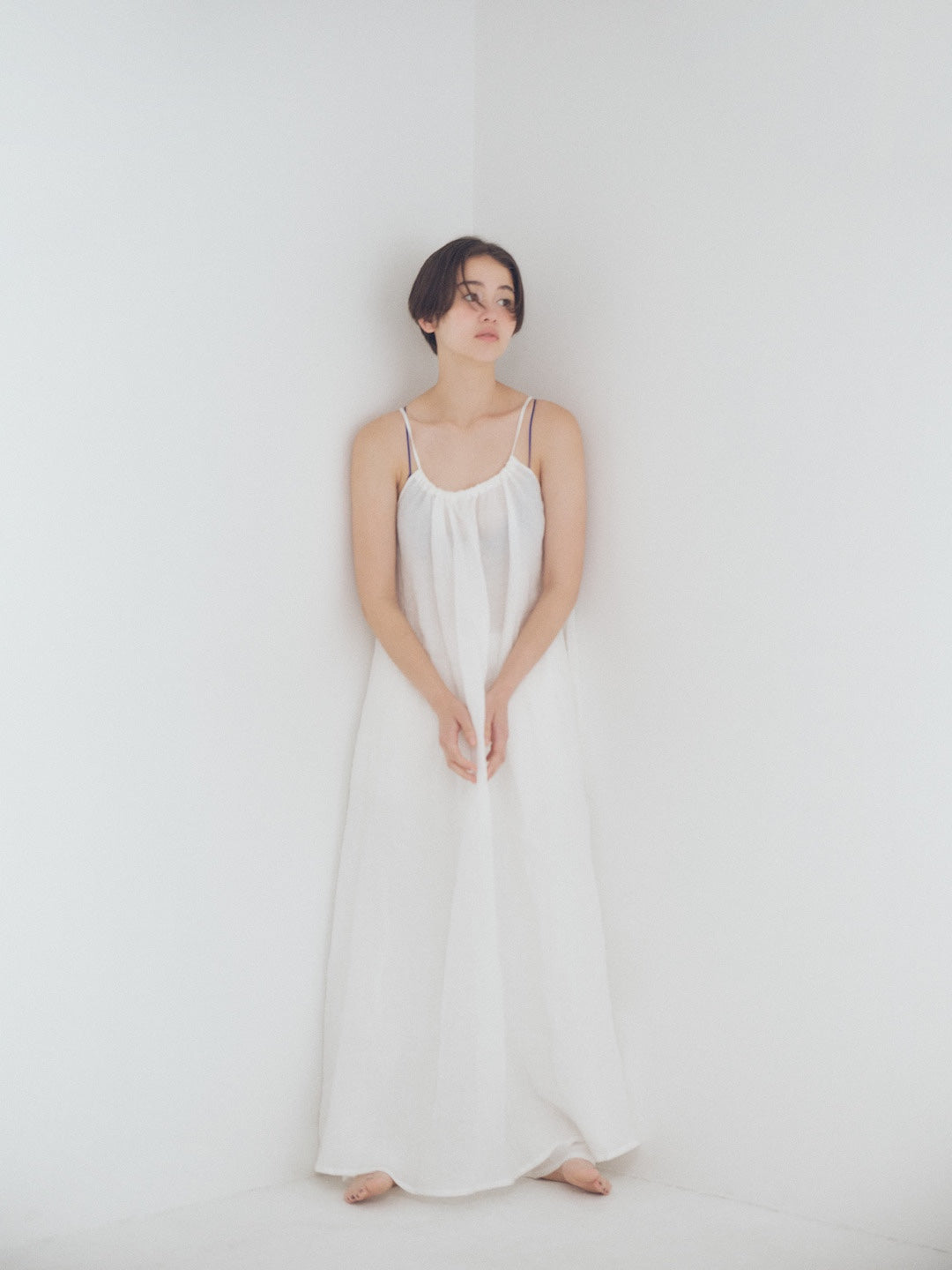 White Linen Dress