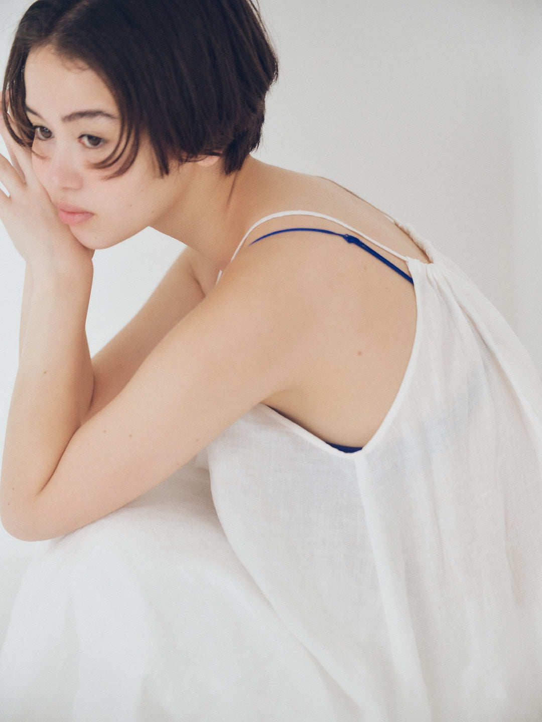 White Linen Dress