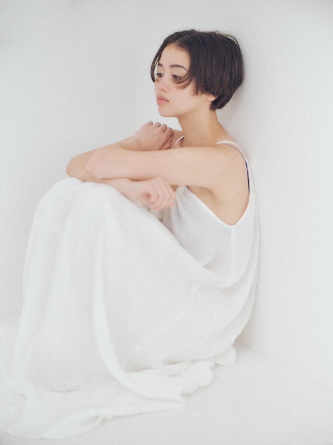 White Linen Dress