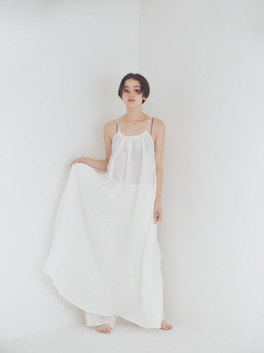 White Linen Dress