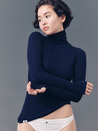 Navy Turtleneck
